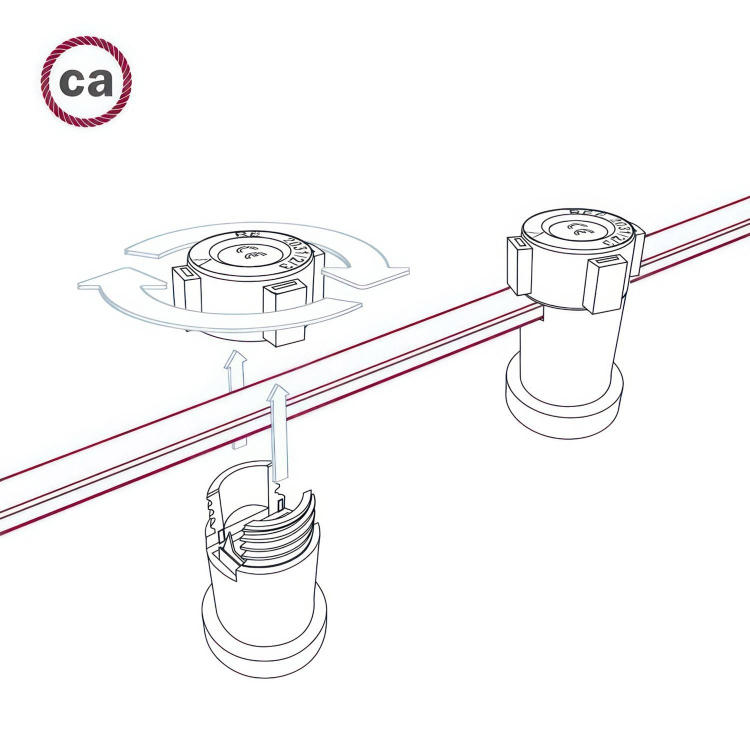 Električen kabel za verigo luči beli rajon CM01 - UV odporni