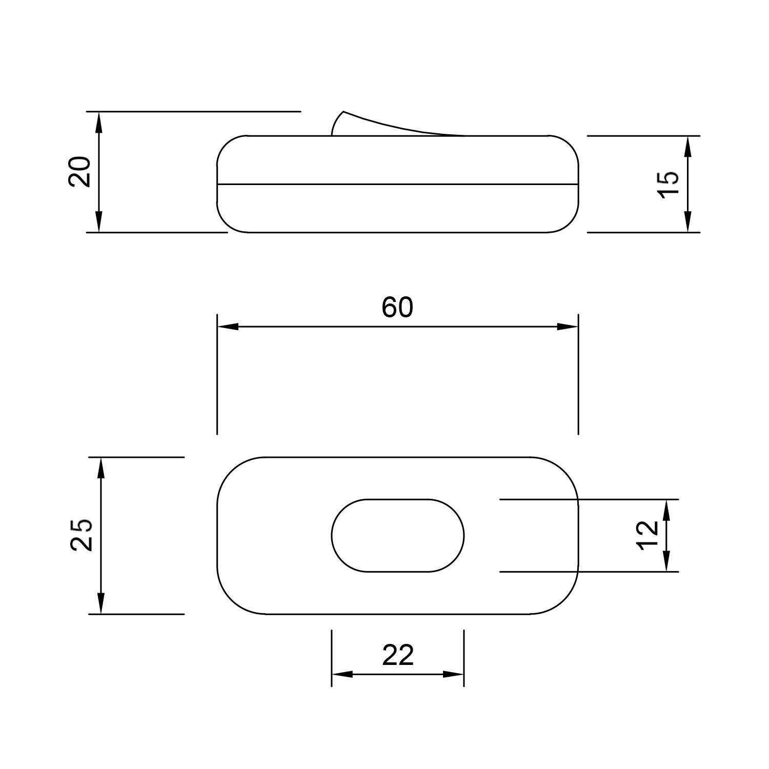 Inline enopolno stikalo Creative Switch zeleno