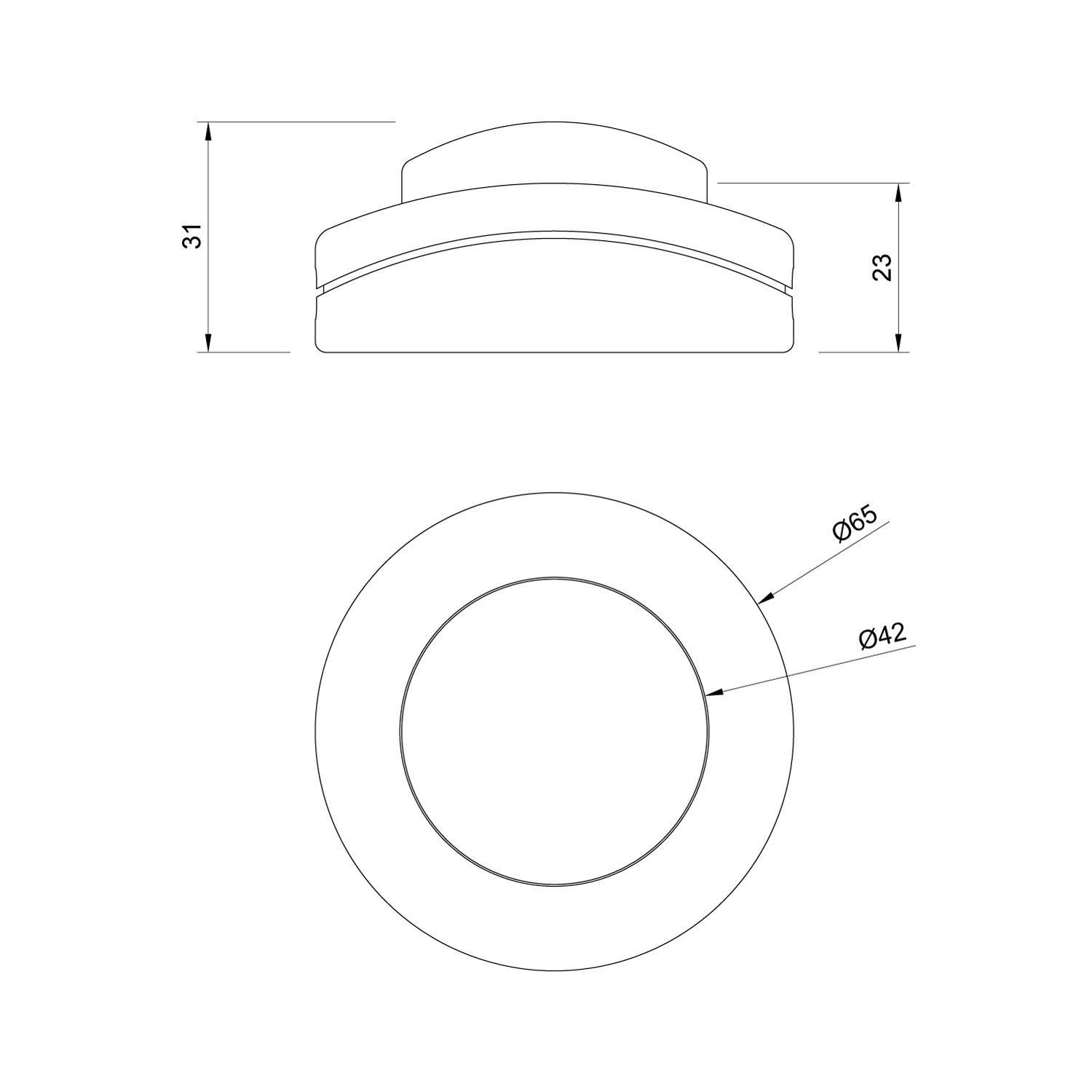 Inline enopolno talno stikalo Creative Switch belo