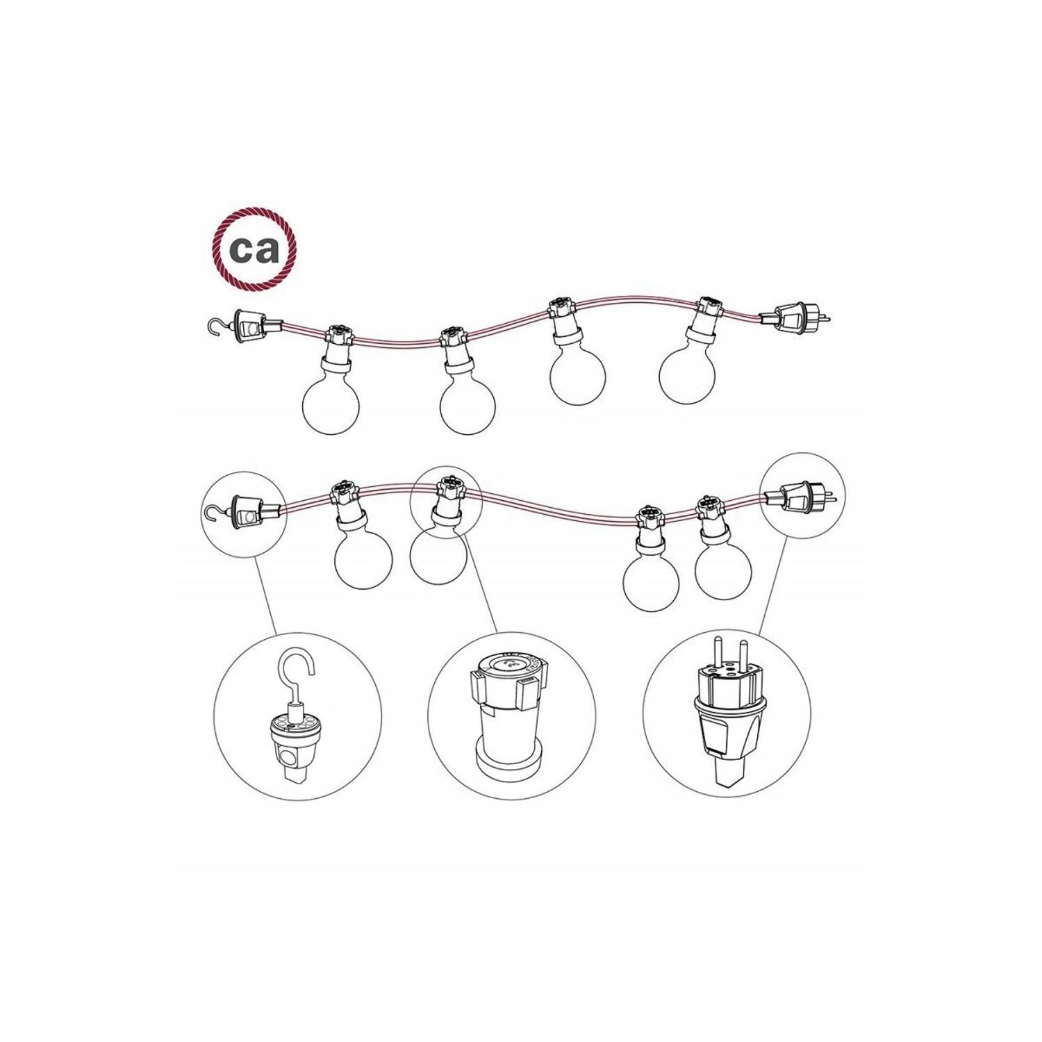 Električni kabel za verigo luči CZ11 - UV odporni