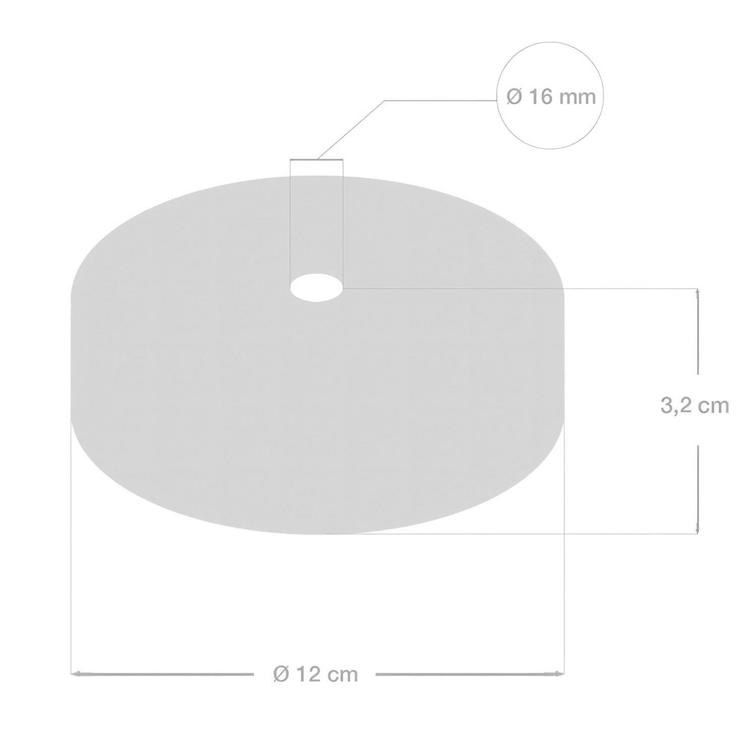 Lesena stropna rozeta za XL kable (vrvi) - komplet