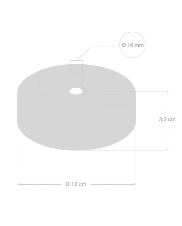 Lesena stropna rozeta za XL kable (vrvi) - komplet