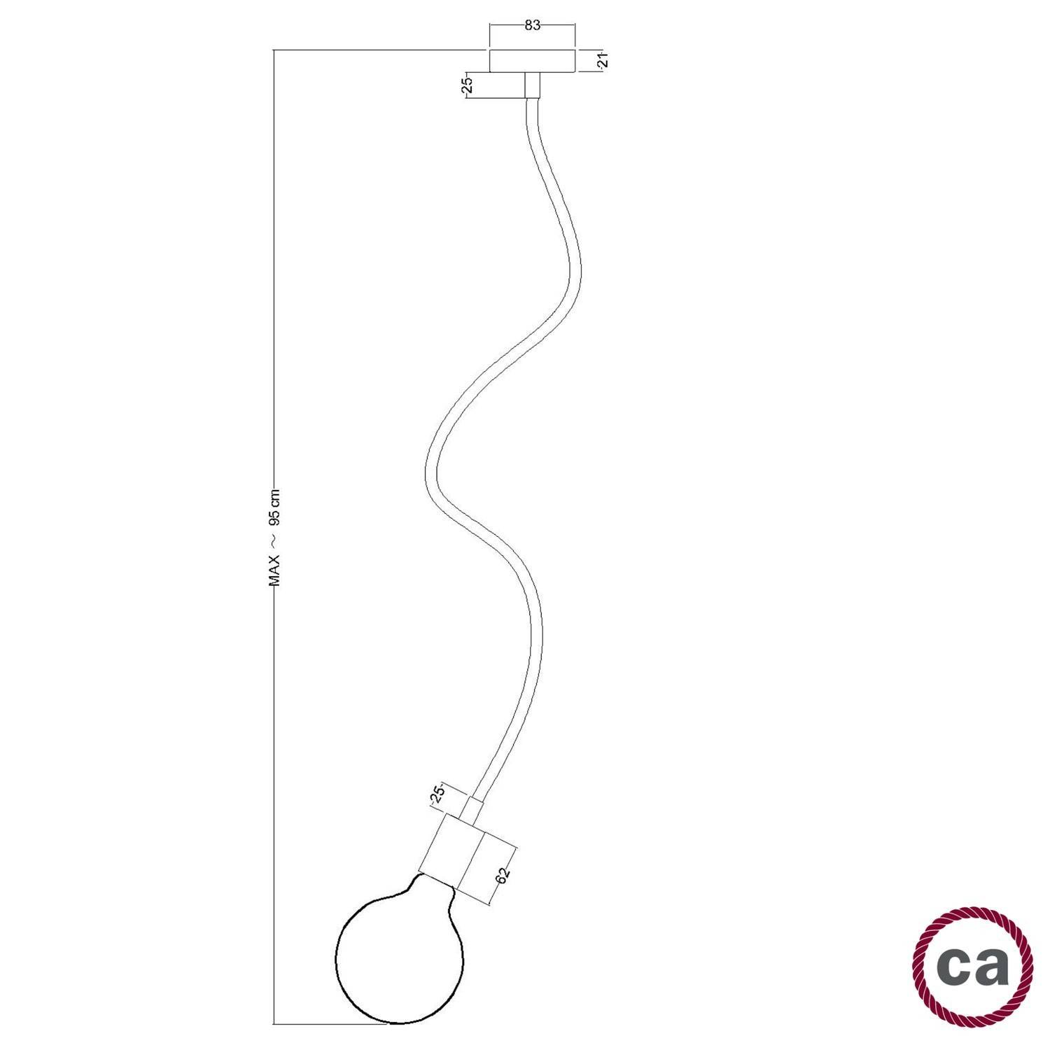 Stensko ali stropno svetilo Creative Flex 90 cm