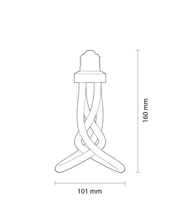 LED sijalka Plumen 001 6,5W E27 zatemnilna 3500K