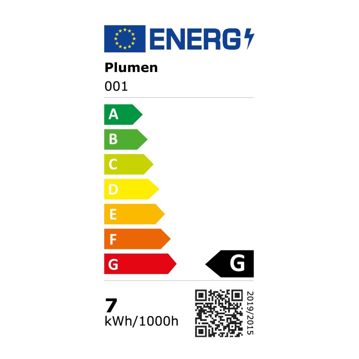 LED sijalka Plumen 001 6,5W E27 zatemnilna 3500K