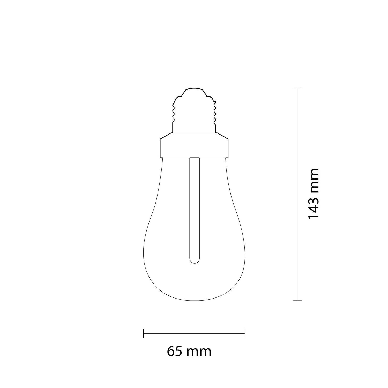 LED sijalka Plumen 002 6,5W E27 zatemnilna 2200K