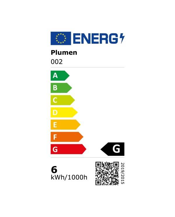 LED sijalka Plumen 002 6,5W E27 zatemnilna 2200K