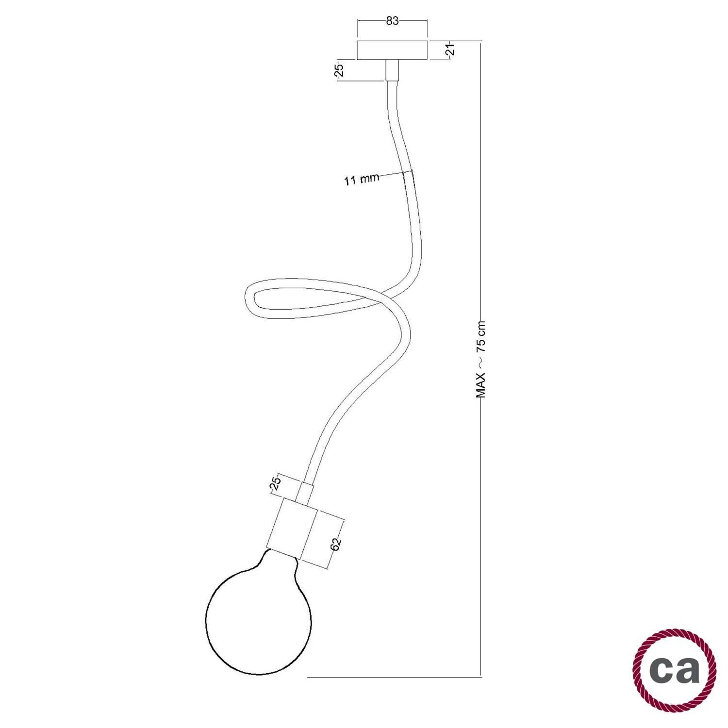 Stensko ali stropno svetilo Creative Flex 60 cm