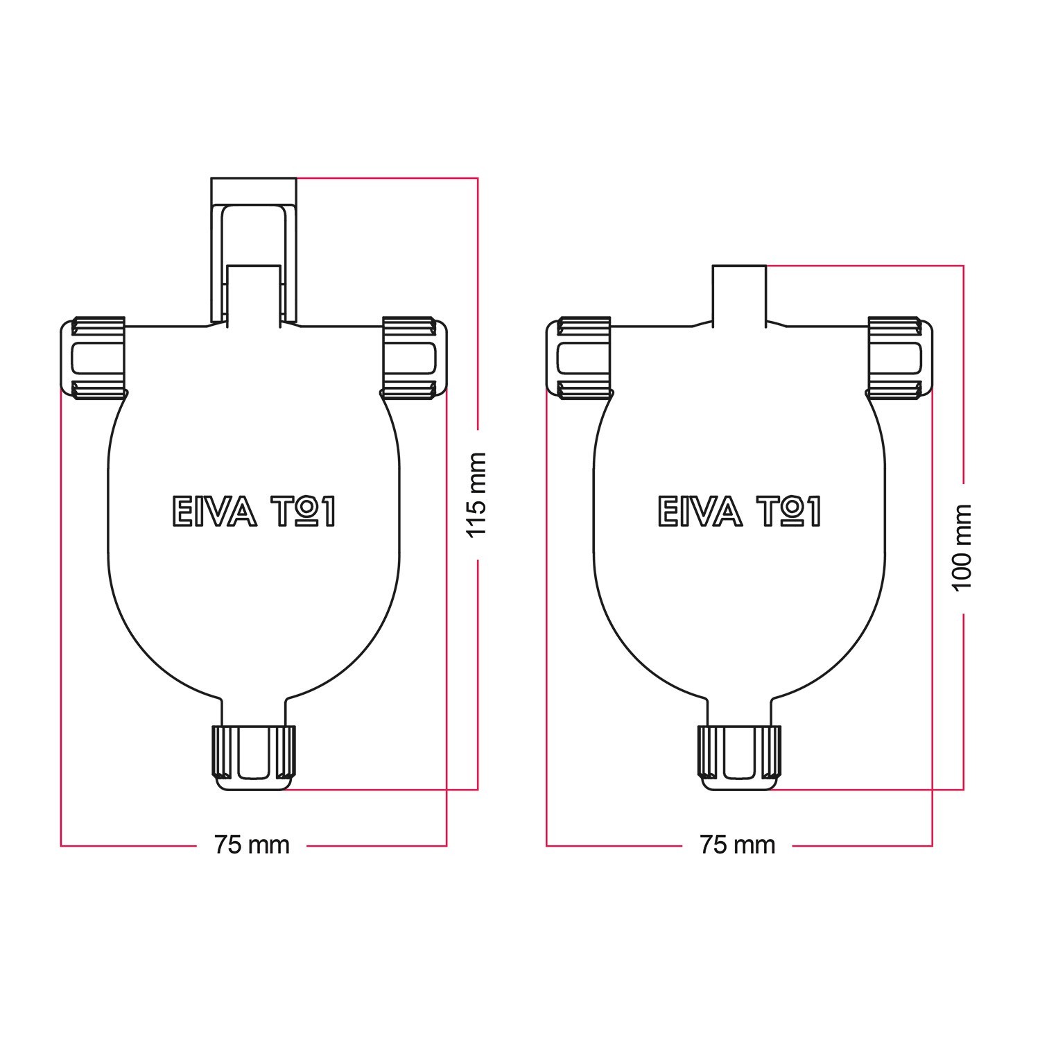 EIVA-3, tristezna vtičnica za zunanje 3-potni IP65 v sprožilo