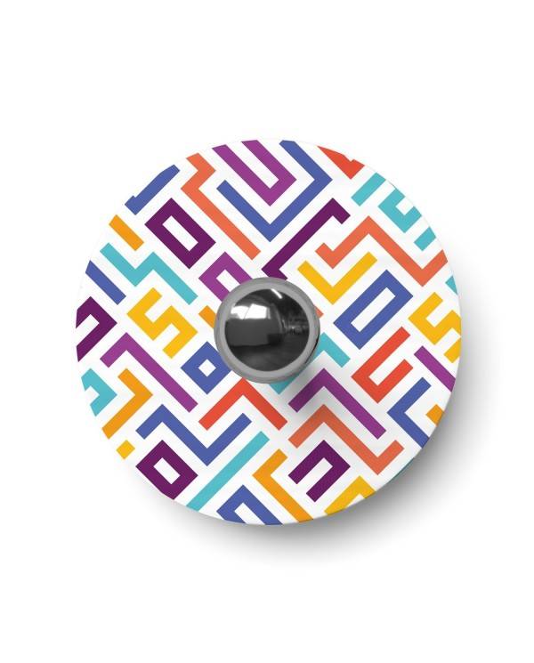 Ellepì mini ploščato senčilo z geometrijskimi motivi 'Kaleidoscope', premer 24 cm - Izdelano v Italiji