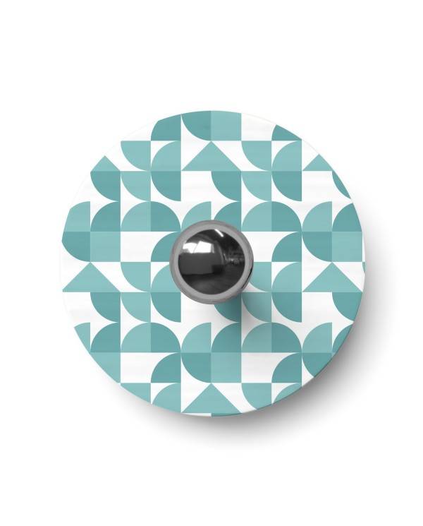 Ellepì mini ploščato senčilo z geometrijskimi motivi 'Kaleidoscope', premer 24 cm - Izdelano v Italiji