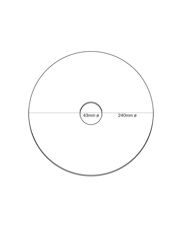 Ellepì mini ploščato senčilo z geometrijskimi motivi 'Kaleidoscope', premer 24 cm - Izdelano v Italiji