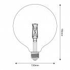 P05- LED sijalka, E27, CRI 95, G150, 7W, 2700K, zatemnilna