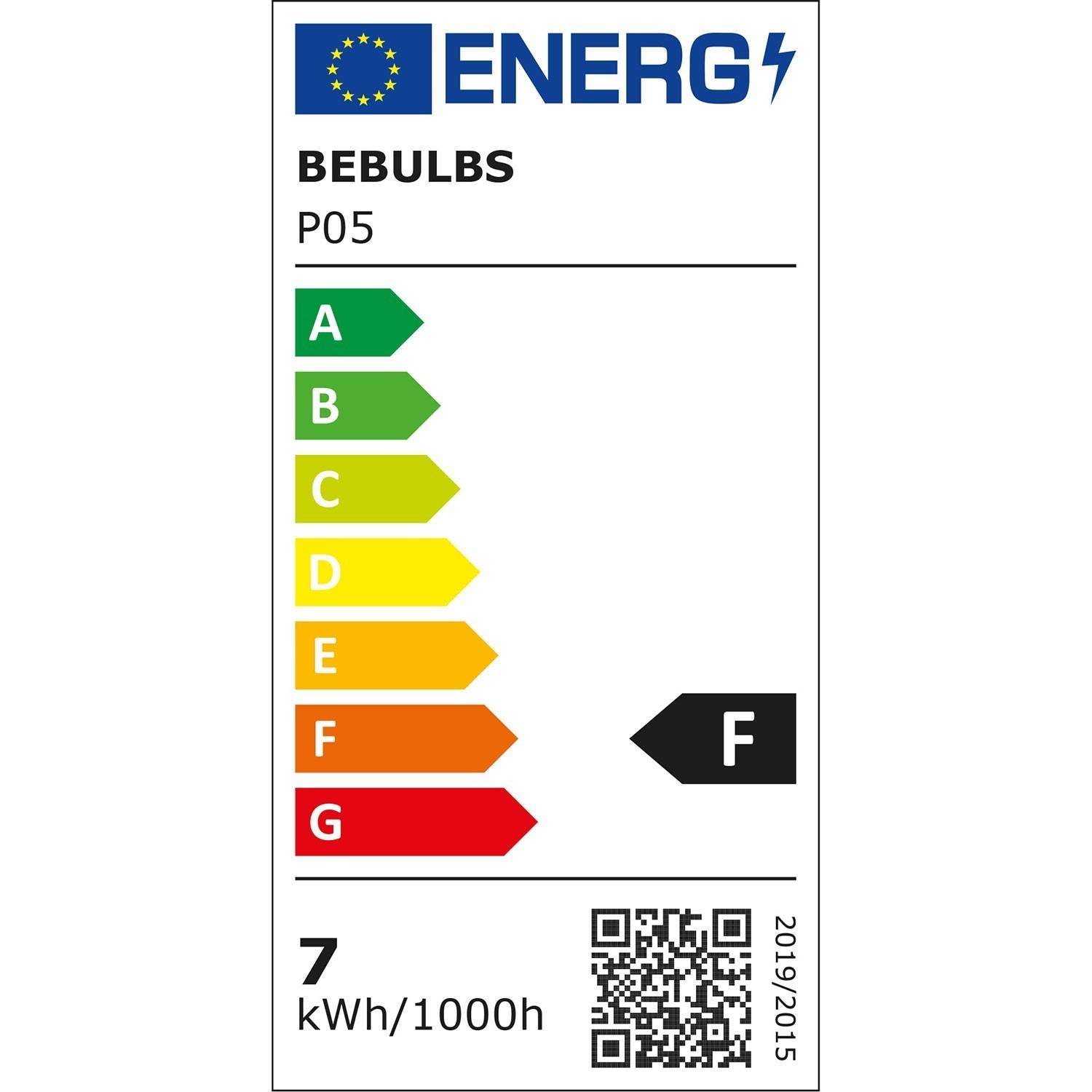 P05- LED sijalka, E27, CRI 95, G150, 7W, 2700K, zatemnilna