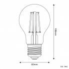 LED prozorna sijalka Drop A60 4W 470Lm E27 2700K - E02