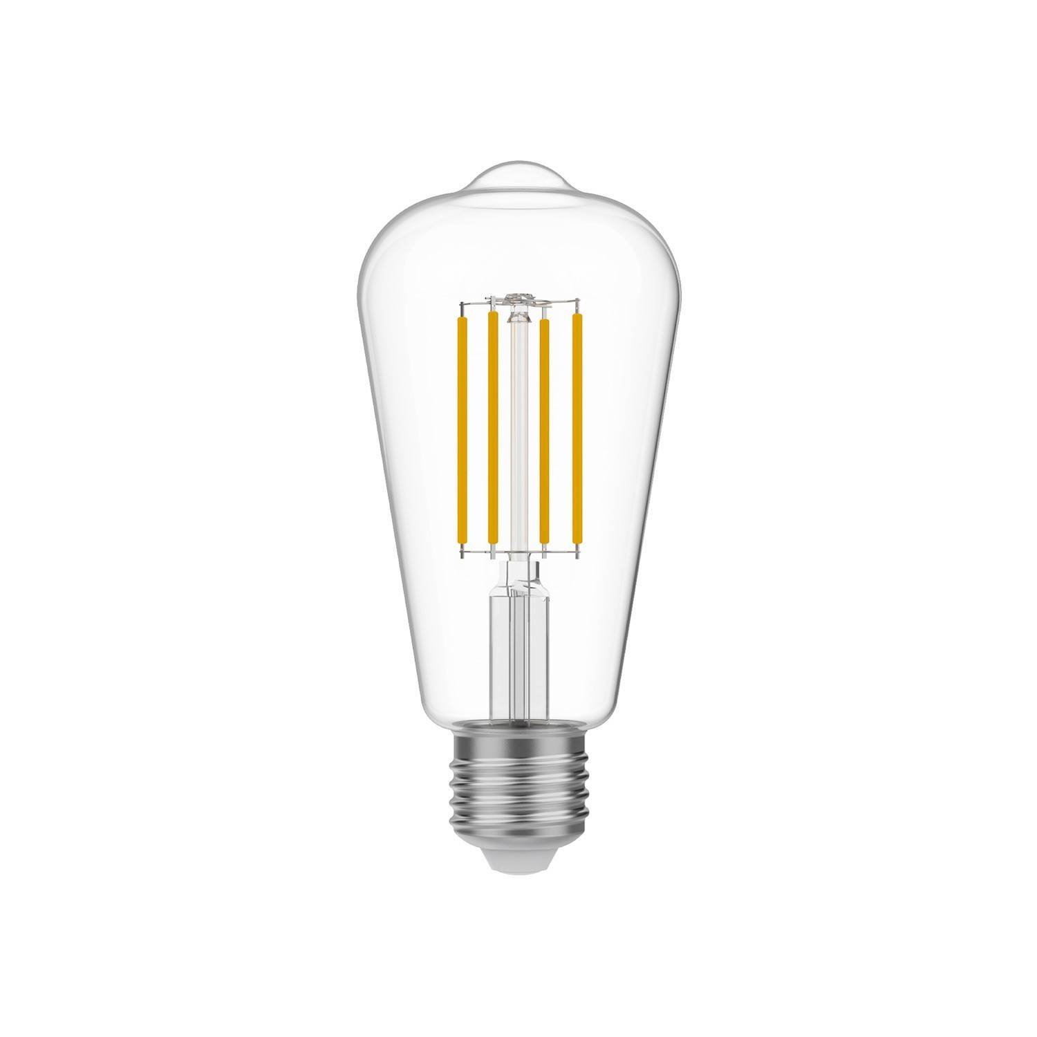 LED prozorna Edison sijalka ST64 7W 806Lm E27 3500K zatemnilna - N02