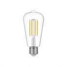 LED prozorna Edison sijalka ST64 7W 806Lm E27 3500K zatemnilna - N02