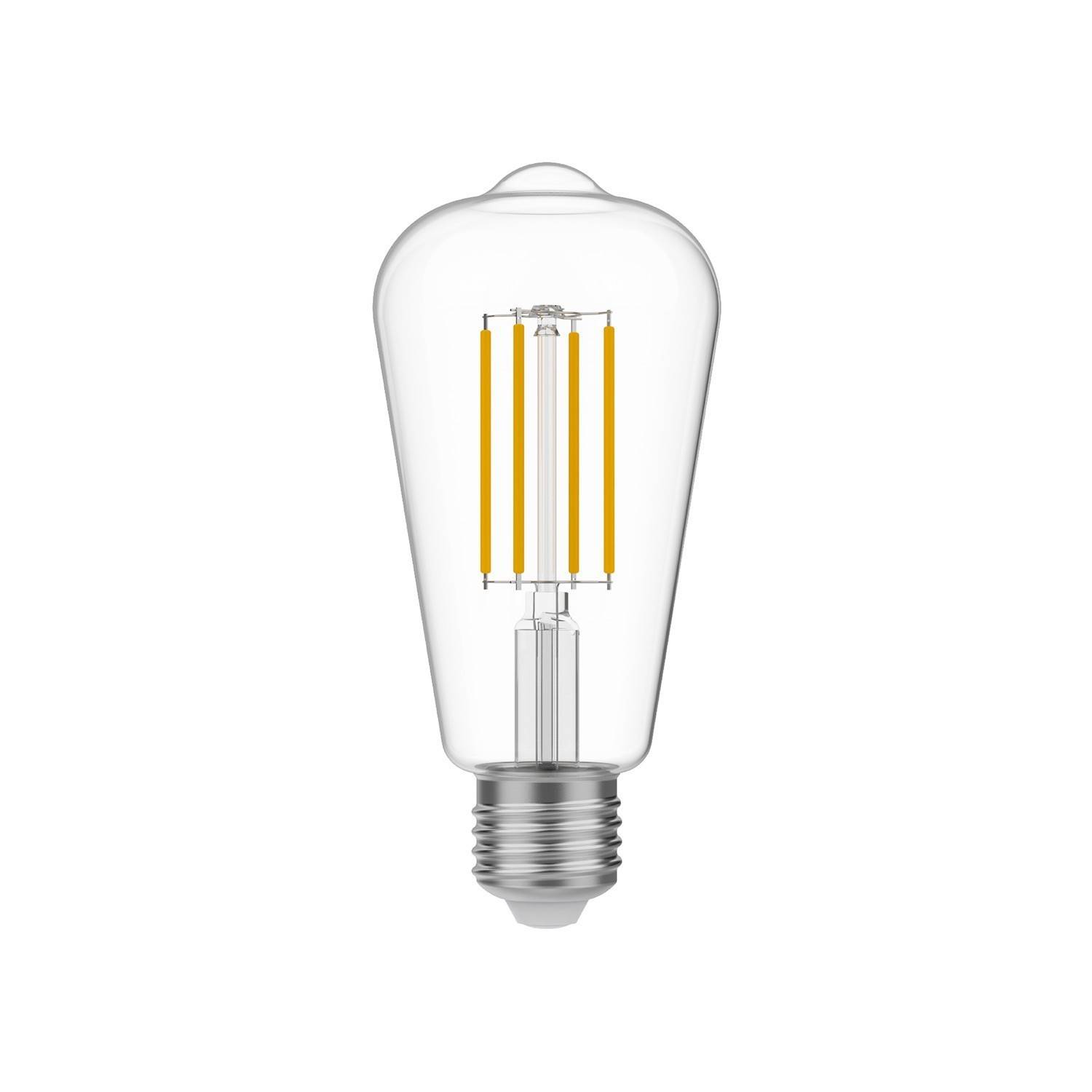 LED prozorna Edison sijalka ST64 7W 806Lm E27 2700K zatemnilna - T02