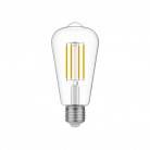 LED prozorna Edison sijalka ST64 7W 806Lm E27 2700K zatemnilna - T02