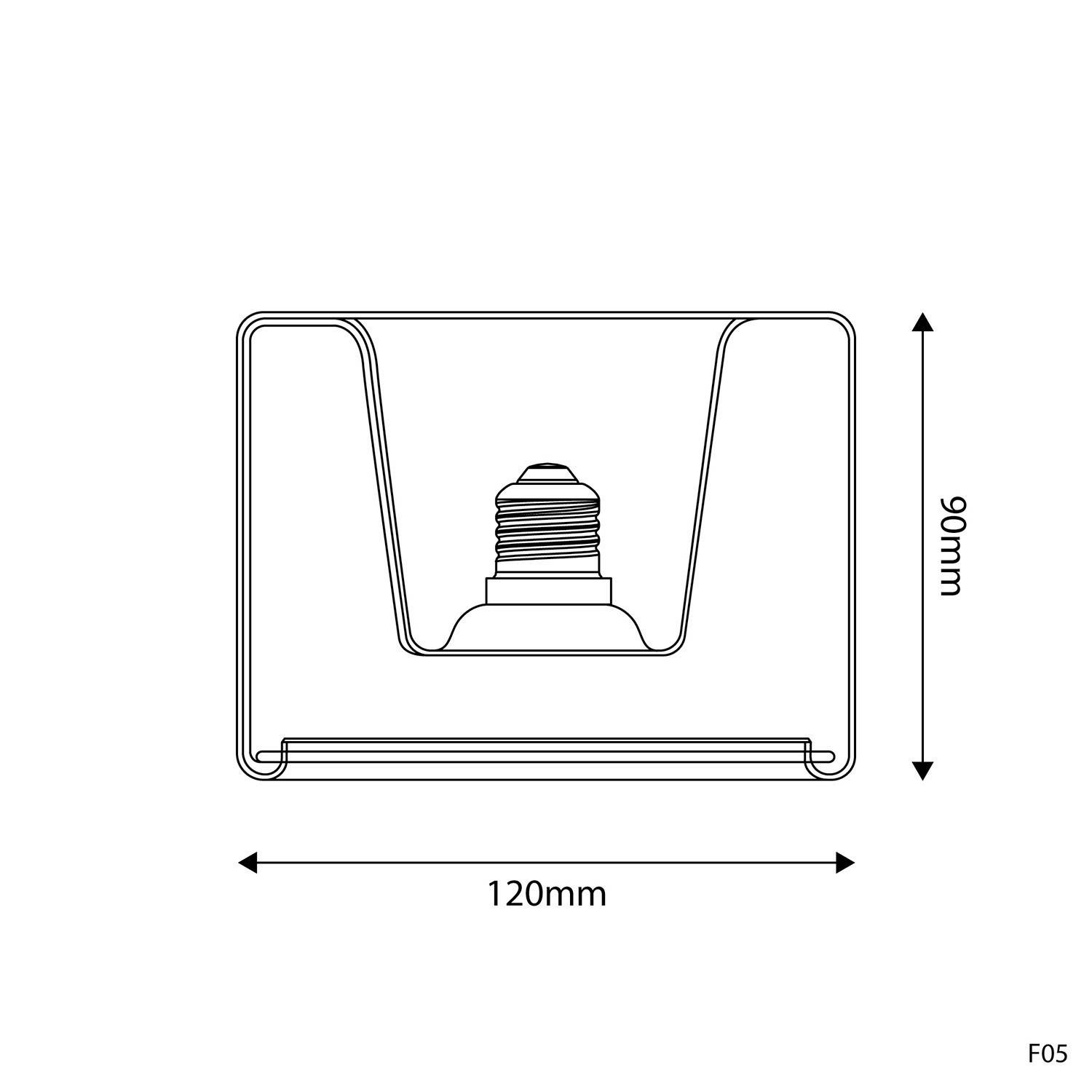 LED prozorna sijalka Ghost Line 120x90 6W 500Lm E27 2200K zatemnitvena - G03