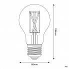 LED sijalka CRI 95 A60 7W 640Lm E27 2700K z možnostjo zatemnitve - P06