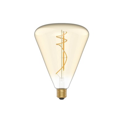 LED zlata sijalka H06 Cone 140 8,8W E27 zatemnilna 2200K