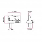 Adapter Powergear za 3-fazna tračna vodila - za viseče luči