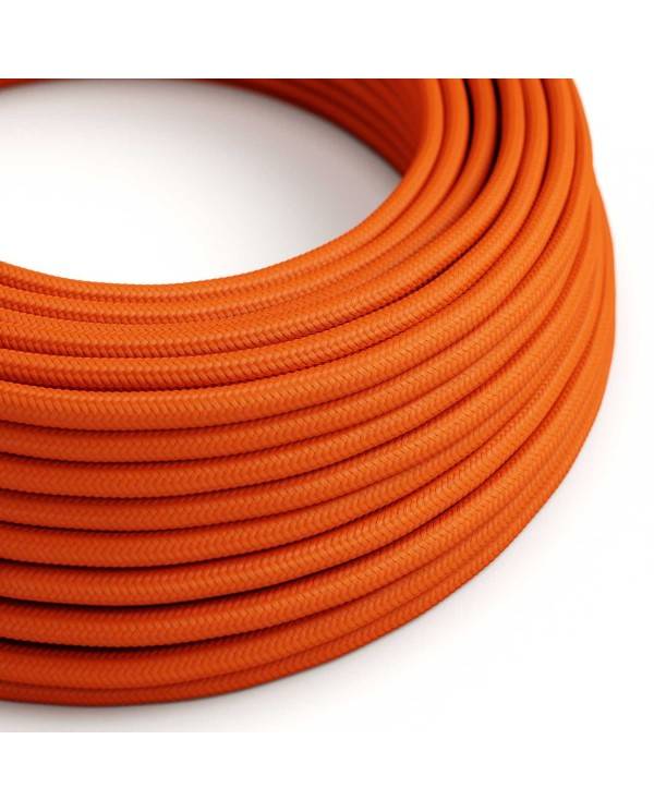 Okrogel tekstilen električen kabel RM15 - oranžen