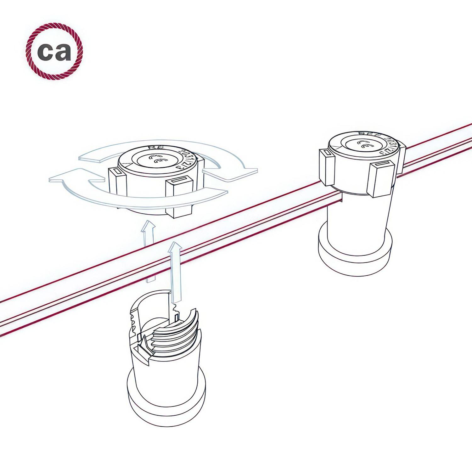 Električen kabel za verigo luči Pixel Bronte barva CX08 - UV odporni