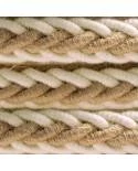 2XL prepleten električni kabel iz jute in bombaža 2x0,75. Premer 24mm.
